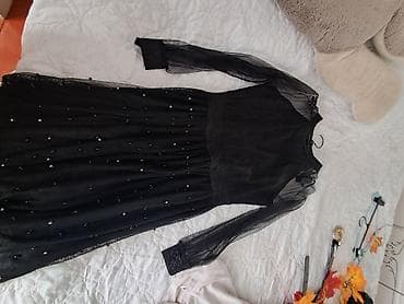 спортивные одежда: Вечернее платье, Длинная модель, С рукавами, M — 2