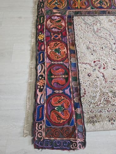 рамка для фото: Расшитое текстильное панно антиквар 1962 года КЕРМЕ САЙМА (туш кийиз — 5