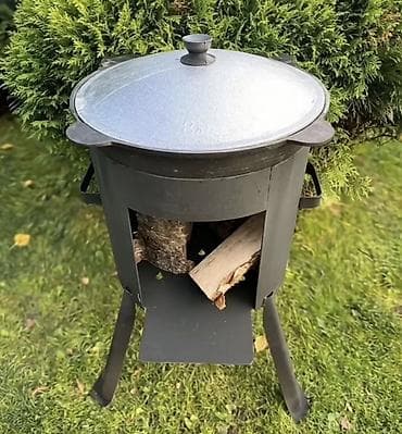 Казан с печью для костра (на дровах) - Объемы казанов на выбор: 8 л at lalafo.kg Казан с печью для костра (на дровах) - Объемы казанов на выбор: 8 л