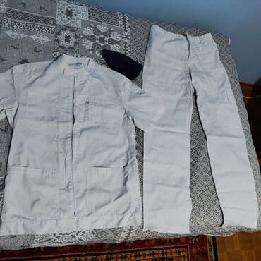 Ингаляторы, небулайзеры: Медицинская одежда полный комплект Хирургический костюм Халат Чепчик — 1