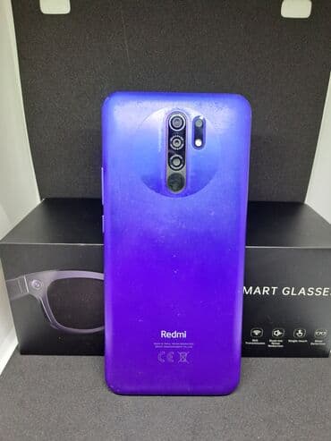 Redmi, Redmi 9, Б/у, 64 ГБ, цвет - Фиолетовый, 2 SIM