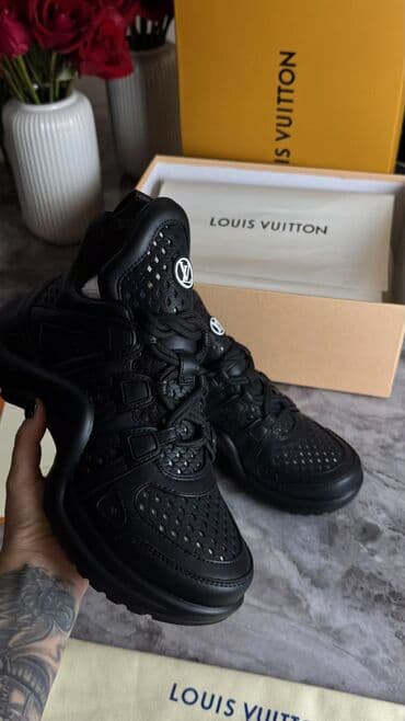 louis: Кроссовки, 39, Louis Vuitton, Новый, цвет - Черный, Платная доставка, Самовывоз — 2