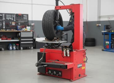 стенд для проверки дизельных форсунок: Шиномонтажный станок + компрессор Описание: - Напольный шиномонтажный — 1