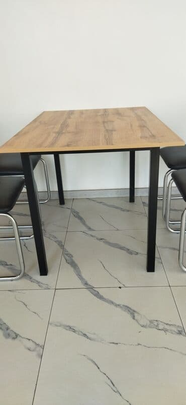 купить кухонный стол и стулья недорого: Стол и 4 кресла новые, стол 2750с, кресла 2750с, кровать — 1