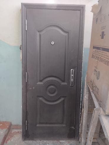bag in box: Двери для домов и квартир, Металлическая, Одностворчатая, Правосторонняя, цвет - Серый — 2