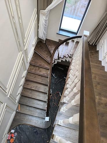 Оборудование для производства: Деревянная лестница Для дома, Бесплатный замер, Форма лестницы: Прямая, Стиль: Классический — 3