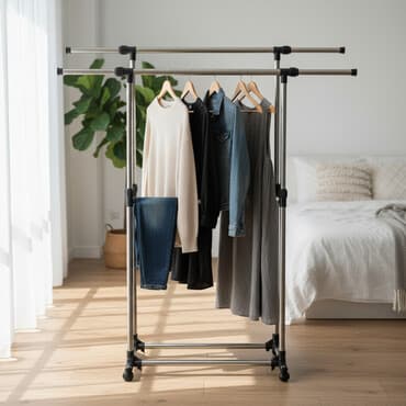 ручная тележка: Новинка! Гардеробные, двойные вешалки на колесах, очень удобные и — 1