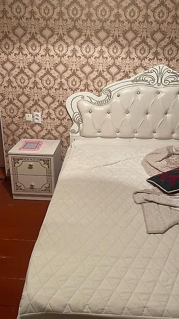 Спальный гарнитур, Двуспальная кровать, цвет - Белый — 2