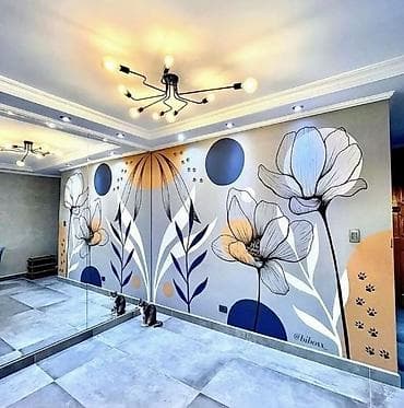 Авторские настенные росписи и декоративные панели для интерьеров Обои