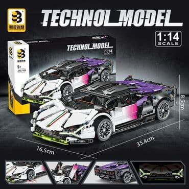 машина оюнчук: Конструкторы Lamborghini в масштабе 1:14 1200 деталей 🔥 с Led — 1