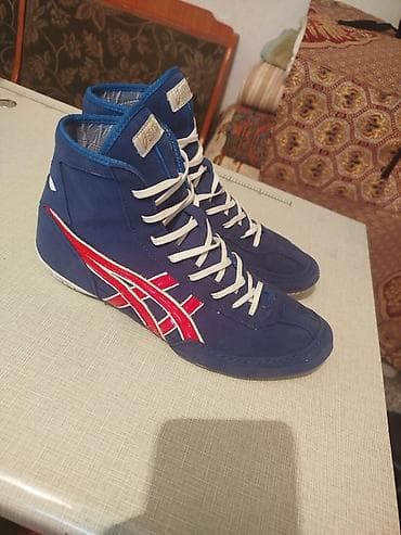 кызыл бел: Эркектердин кроссовкасы, 42, Asics, Колдонулган, түсү - Көк — 3