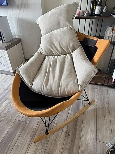 стол и кресло: Кресла-качалка, цвет - Бежевый — 4