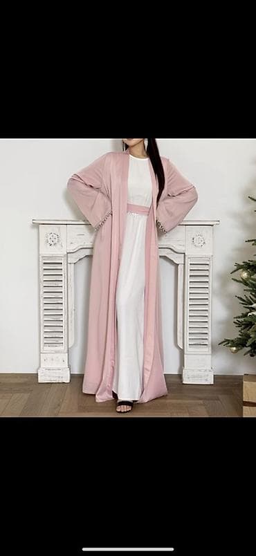 Кардиган, Шифон, Длинная модель, Осень-весна, Со стразами — 1