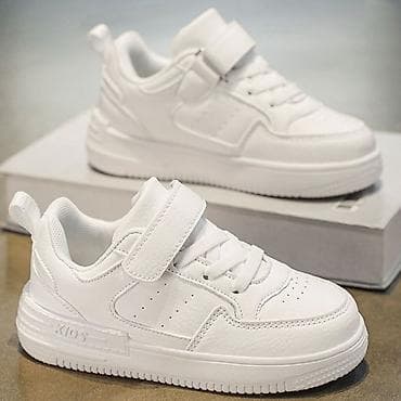 Джинсы и брюки: Детские кроссовки с комбинированной застёжкой - Модели: однотонные — 3