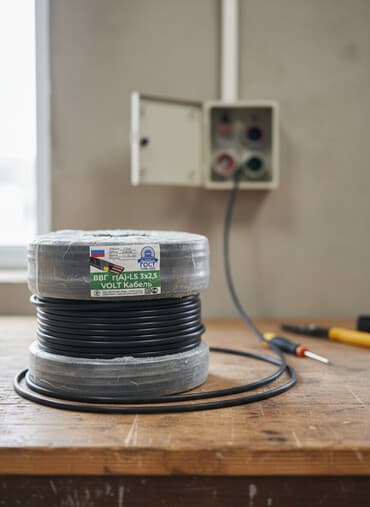 ВВГ кабель, 2,5 мм, Силовые, Количество жил: 3