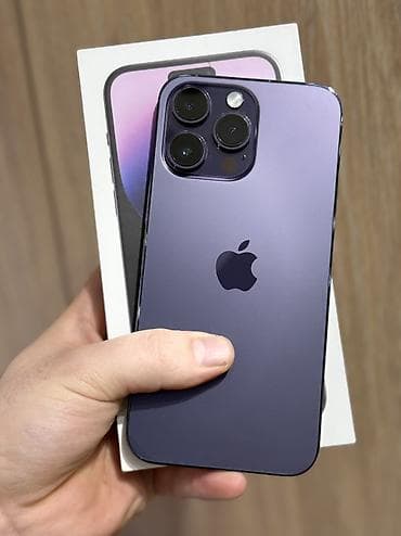 IPhone 14 Pro Max, Б/у, 256 ГБ, Deep Purple, Коробка, 86 % at lalafo.kg IPhone 14 Pro Max, Б/у, 256 ГБ, Deep Purple, Коробка, 86 %
