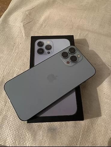 ayfon 13 pro: IPhone 13 Pro, Б/у, 128 ГБ, Sierra Blue, Коробка, 79 % — 3
