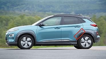 fit aria: Накладка на дверь Задняя левая Hyundai, Б/у, Оригинал — 2