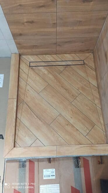 терезе орнотуу: Укладка крупноформатного керамогранита/керамогранитных плит - — 8