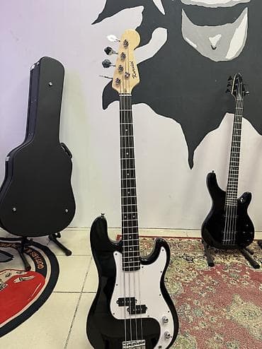 - 4‑струнная модель в классическом стиле P-Bass: - Черный корпус с at lalafo.kg - 4‑струнная модель в классическом стиле P-Bass: - Черный корпус с