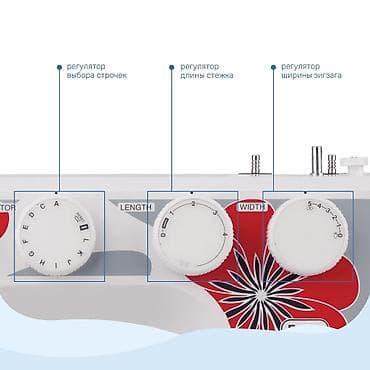 вши: Швейная машина Janome, Электромеханическая, Автомат — 2