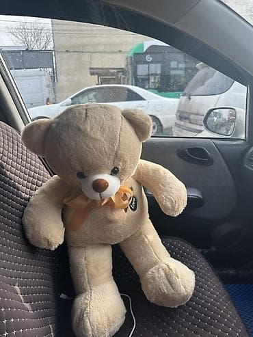 Детские электрокары: Мягкая игрушка — плюшевый медведь. - Цвет: светло-бежевый. - — 1