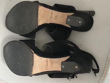 Босоножки, 38.5, Clarks, Б/у, цвет - Черный, Самовывоз, Платная доставка — 2