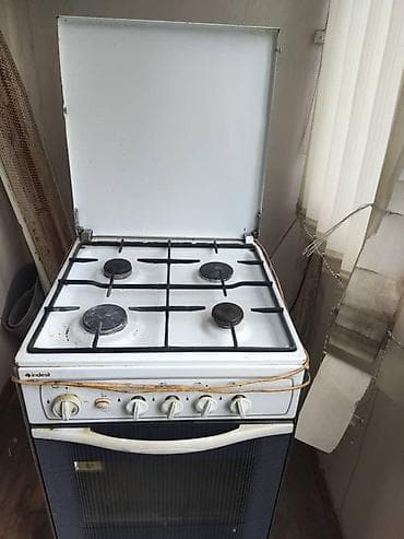 кнопки: Газовая плита Indesit с духовкой - 4 газовые конфорки стандартного — 4