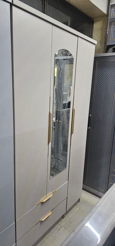 белая мебель спальня: Шкаф для одежды, Новый, Прямой — 4