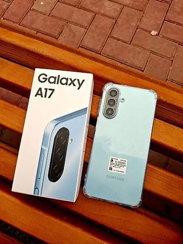 Мобильные телефоны и аксессуары: Samsung Galaxy A17, Б/у, 256 ГБ, цвет - Голубой — 1