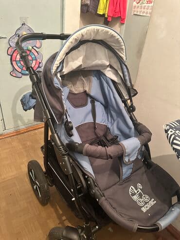 прогулочные коляски для детей инвалидов: Коляска, цвет - Голубой, Б/у — 10