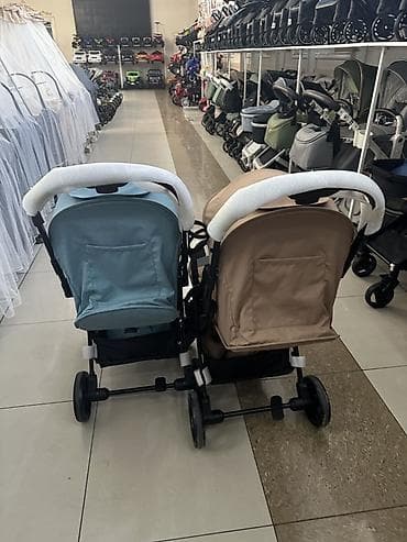 мода: Прогулочные коляски Mstar (две расцветки: бежевый и голубой) - Лёгкая — 6