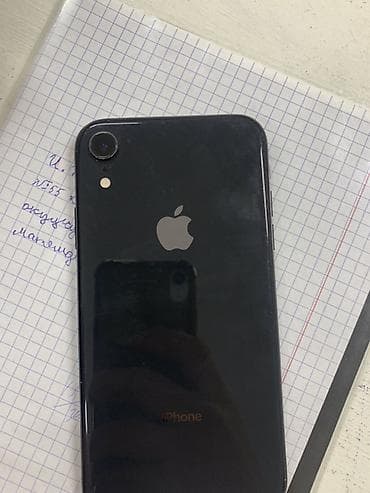 планшеты за 10к: IPhone Xr, Б/у, 64 ГБ, Черный, Защитное стекло, Чехол, 75 % — 4