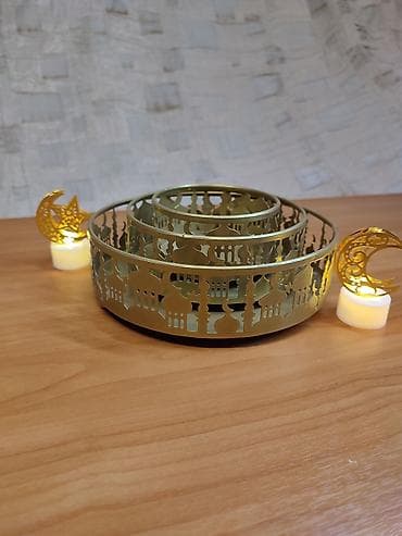 НОВАЯ Посуда и декор для Рамадан, ифтар-стола🌙 Металлические