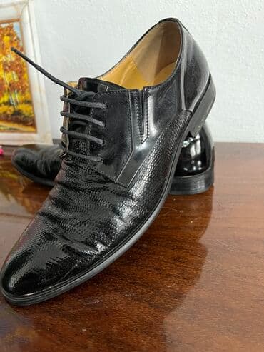 ecco 42: Мужские туфли, 42, Б/у, цвет - Черный, Самовывоз — 2