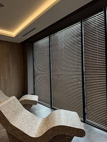 фас: Горизонтальные жалюзи для панорамных окон - Тип: горизонтальные — 1