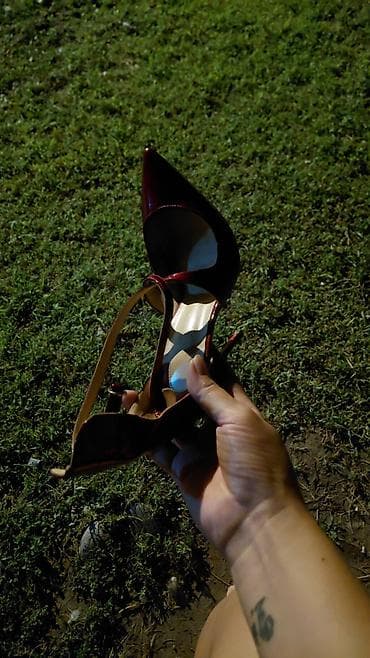 Туфли: Туфли, 36, Christian Louboutin, Б/у, цвет - Красный, Самовывоз — 3