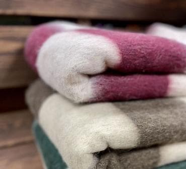 Текстиль: Плед, Шерсть, Все сезоны, Фактурный — 2