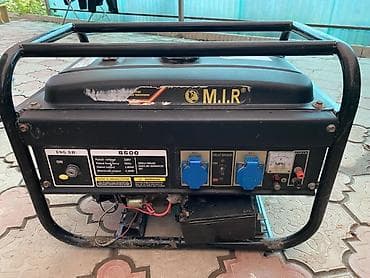 Бензиновый генератор M.I.R 6500 (однофазный) 3.8кВт Основные