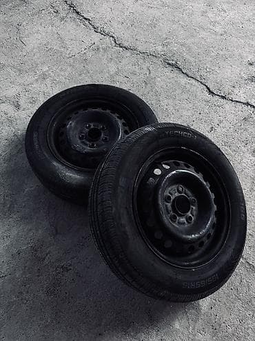 Шины и диски: Колеса в сборе 195 / 65 / R 15, Лето, Новый, Пара, Легковые, Железные — 4