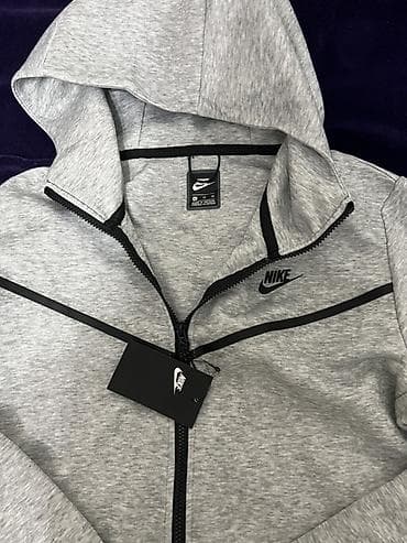 nike tech fleece: Мужская толстовка, L, Nike, Новый, цвет - Серый, Платная доставка — 2