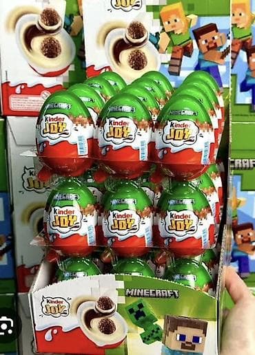 Акшактар, ун, шекер: Kinder Joy Minecraft — коллекционная серия шоколадных яиц-сюрпризов — 1