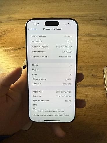 iphon 16 pro: IPhone 16 Pro Max, Б/у, 256 ГБ, Desert Titanium, 91 % — 7