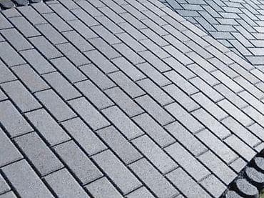 full construction: Укладка тротуарной плитки “ёлочкой” для дворов и подъездных зон. - — 7