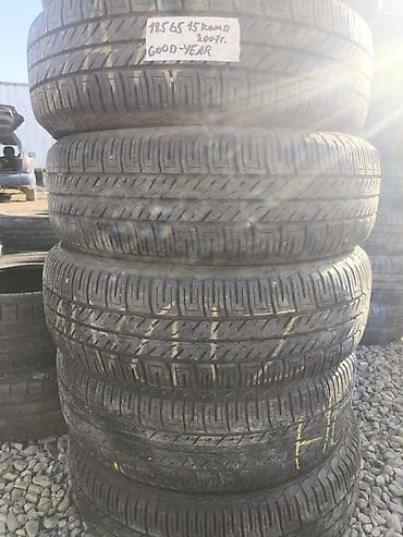 Шиналар: Шиналар 185 / 65 / R 15, Жай, Колдонулган, Комплект, Жеңил унаалар, GoodYear — 1