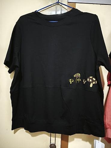 Футболка, Оверсайз, Трикотаж, Жаңы, 2XL — 3