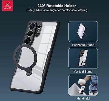 mobile holder: Прозрачный защитный чехол Xundd с поворотным кольцом-держателем для — 1