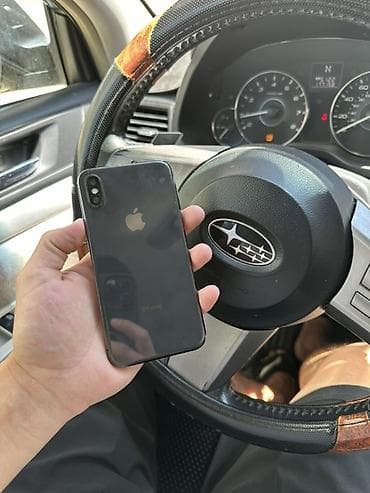 Уюлдук телефондор жана аксессуарлар: IPhone X, Колдонулган, 64 ГБ, Space Gray, Коргоочу айнек, 100 % — 2