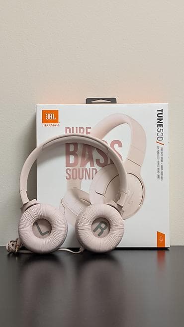 Проводные накладные наушники, JBL, Новый, цвет - Розовый