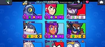 brawl pass: Аккаунт Brawl Stars - Топ 1 на эдгаре в Кыргызстане - Трофеи: 33 266 — 5